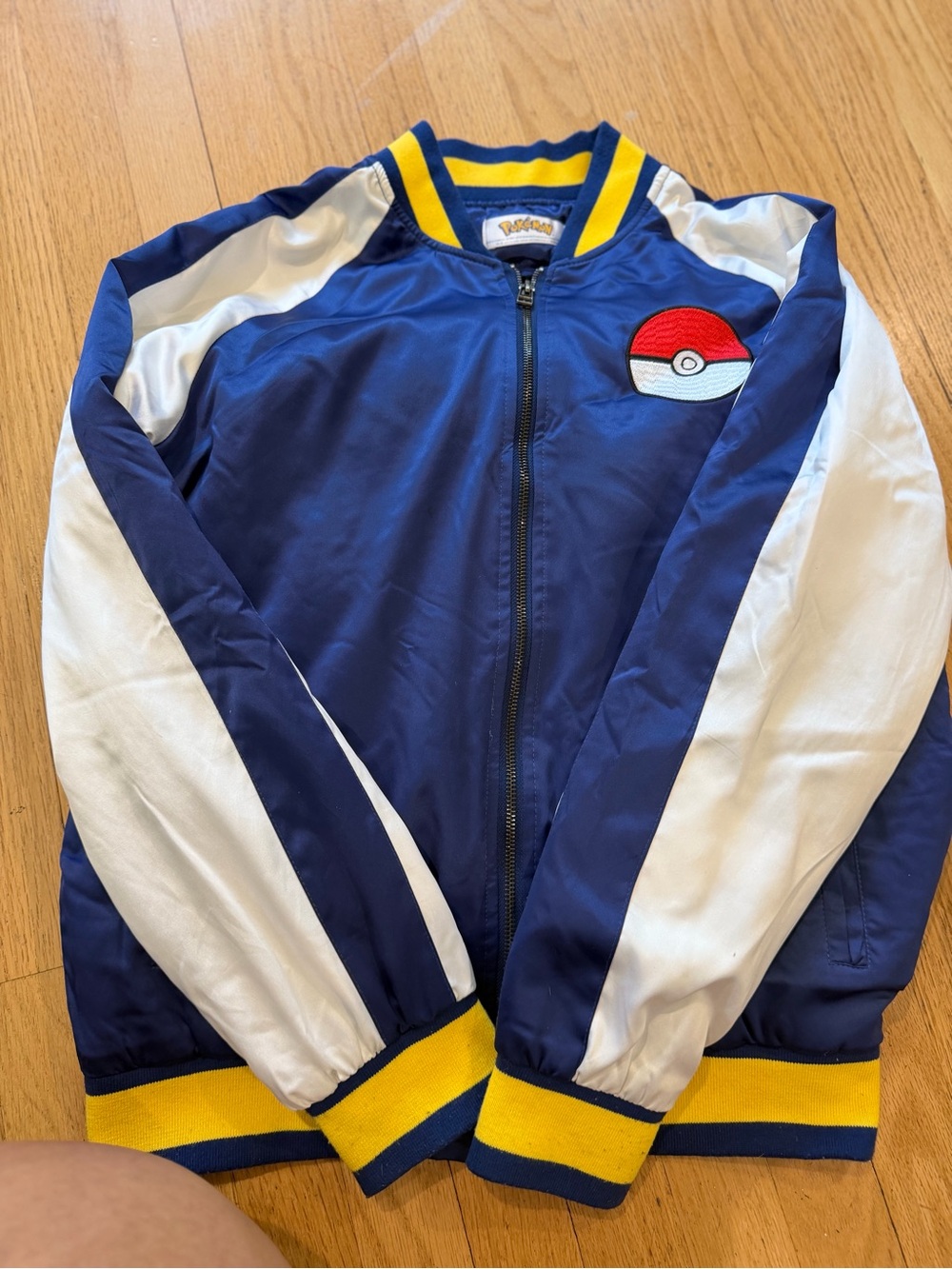 Kids Navy and White Bomber Jacket